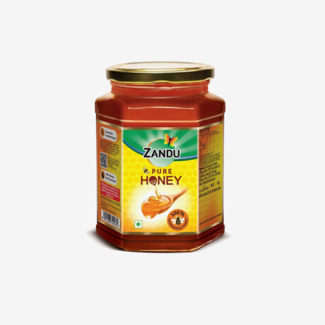 Zandu Pure Honey, 500g & Kellogg's Oats, High in Protein and Fibre
